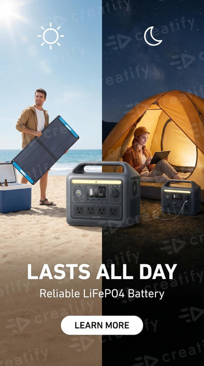 Anker SOLIX C300 Portable Power Station for Camping & 4WD