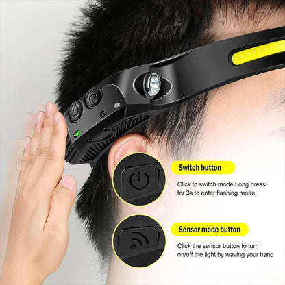 Rechargeable Headlamp — LED Light for Camping & 4WD Use