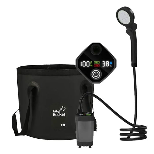 Portable Camping Shower Pump – Rechargeable Outdoor Shower