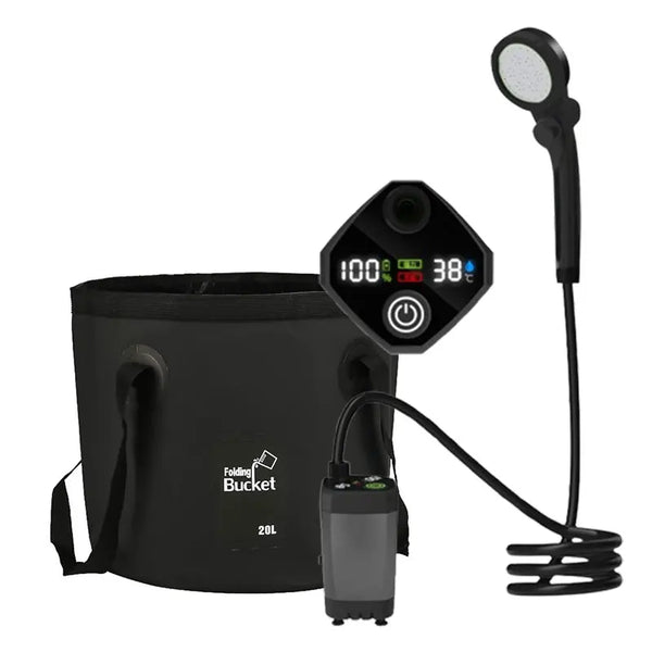 Portable Camping Shower Pump – Rechargeable Outdoor Shower